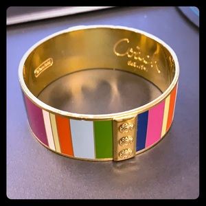 AUTHENTIC coach enamel legacy bracelet